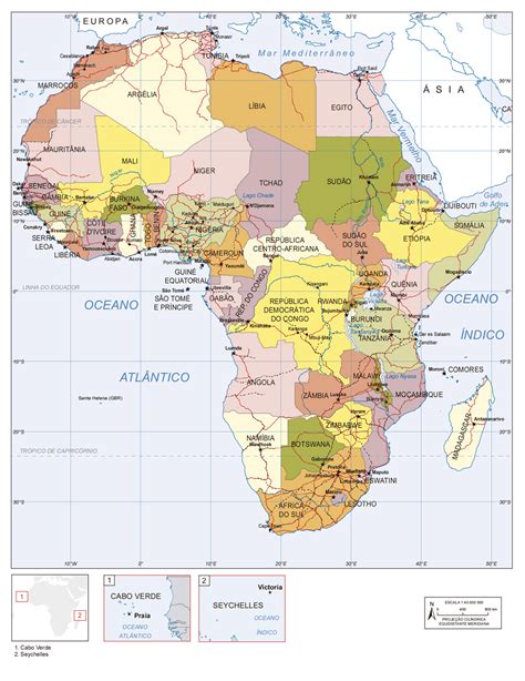 África Político Atlas Geográfico Escolar IBGE