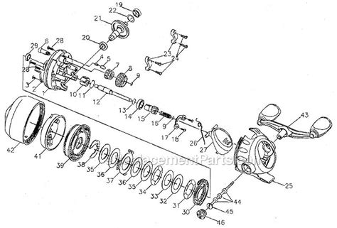 Shakespeare Reel Diagrams Parts Lists