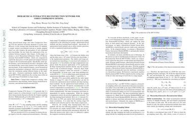 Hierarchical Interactive Reconstruction Network For Video Compressive