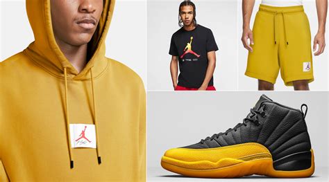 Jordan 12 University Gold Clothing Outfits | SneakerFits.com