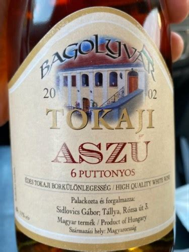 Bagolyvar Tokaji Asz Puttonyos Vivino Us