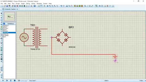 Fuente de alimentación variable AC DC PROTEUS Electronica YouTube