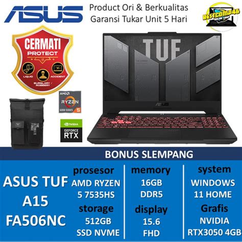 Jual Asus Tuf A Fa Nc Ryzen Hs Rtx Gb Gb Gb W