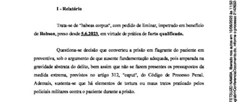 Pedido Negado Habeas Corpus Robson Ponte Jornalismo