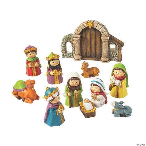 Mini Nativity Set Figures | Oriental Trading