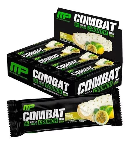 Barra De Proteina Cx Un Combat Crunch Bar G Musclepharm Sabor