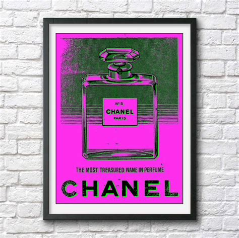 Chanel Perfume Bottle No 5 Andy Warhol Pop Art Photo Cool Fashion