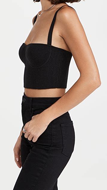 Jonathan Simkhai Standard Gabby Recycled Heavy Rib Crop Top Shopbop Crop Tops Ribbed Crop