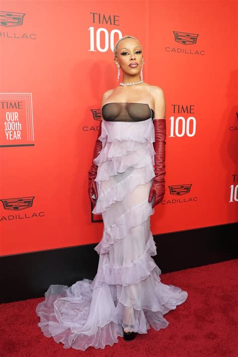 Doja Cat At The 2023 Time100 Gala Doja Cat Wears Sheer Valentino Dress To The Time100 Gala