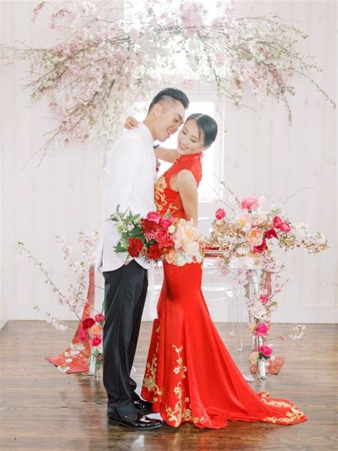 A Modern Chinese Wedding Rosewood Farms Wedding