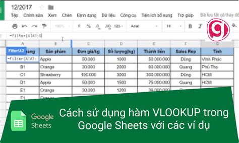 H Ng D N C Ch S D Ng H M Vlookup Trong Google Sheet Ph N T Ch D Li U