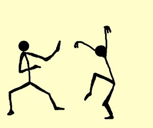 stickman fight - Drawception