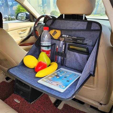 Organizador De Asiento Trasero De Coche Con Tableta Plegable Bolsa De