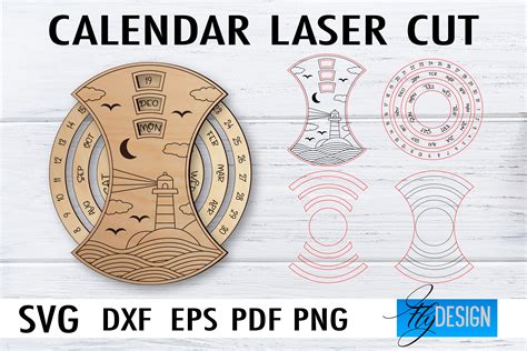 Calendar Laser Cut SVG | Home SVG Design | CNC files By Fly Design | TheHungryJPEG