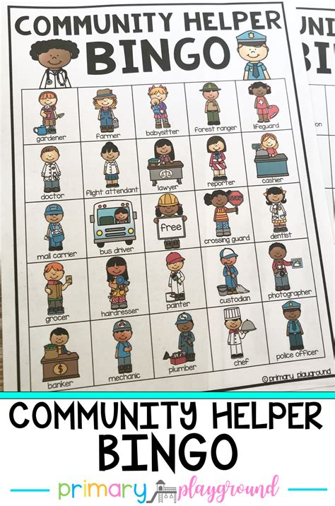 Community Helpers Bingo