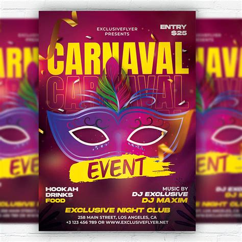 Download Carnaval Event Flyer Psd Template Exclusiveflyer