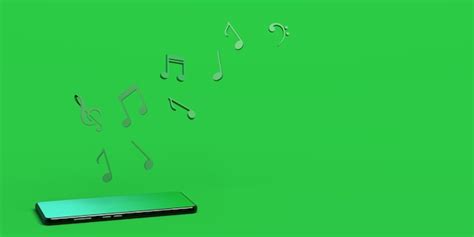 Premium Photo Music Notes Coming Out Of Smartphone Music In The Cloud