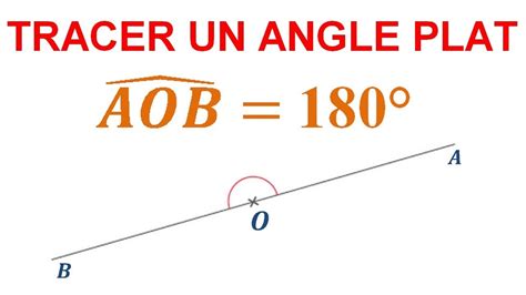 Maths 6ème Les Bases De La Géométrie Angle plat Exercice 13 YouTube