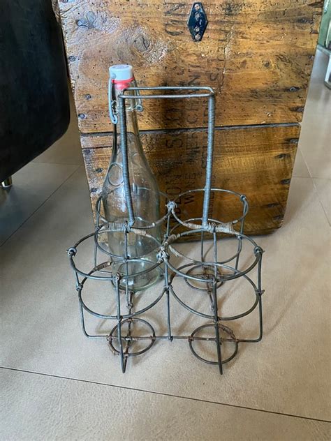 Vintage Wire Bottle Carrier Etsy