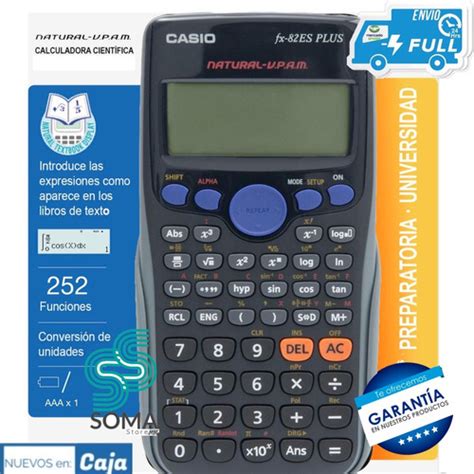 Calculadora Científica Casio Fx 82es Plus Bk Nueva Envio Gr Envío Gratis