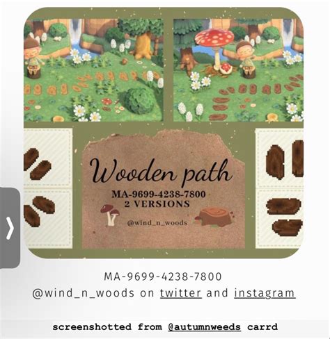 Acnh Wooden Plank Path Code Animal Crossing Wild World Wooden Path