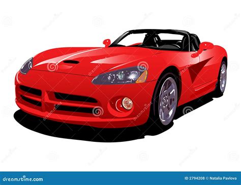 Red Sport Car Stock Vector Illustration Of Automobile 2794208