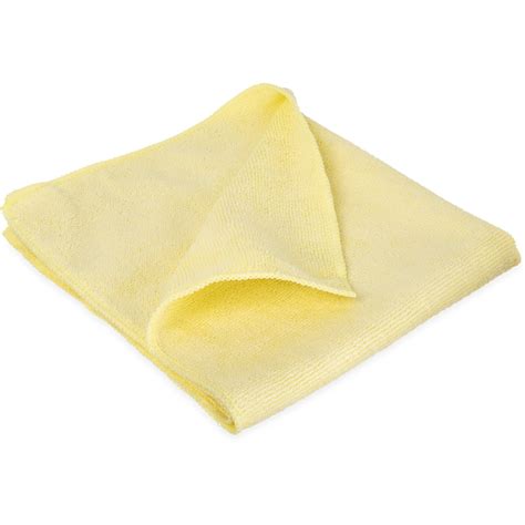 3633404 Terry Microfiber Cleaning Cloth 16 X 16 Yellow Carlisle