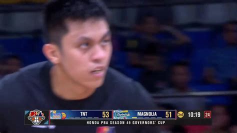 Rey Nambatac Fires Back To Back Triples For Tnt Vs Magnolia In Q