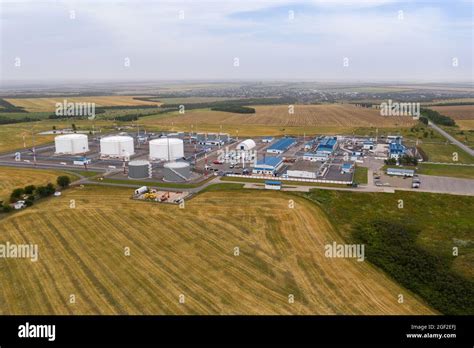 Aerial View Of Oil And Fuel Storage Tank Farm Stock Photo Alamy