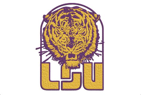 Lsu Tigers 1967 Embroidery Design Fighting Tigers Logo Louisiana State University Logo