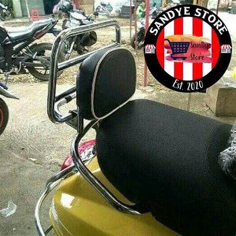 Jual Backrack Back Rack Sandaran Motor Vespa Matic Dan Vespa Listrik