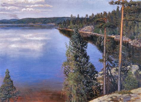 Gallen Kallela Akseli Landscape From Ruovesi Landscape Landscape