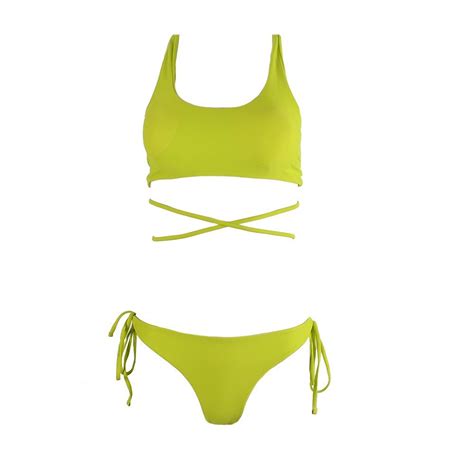 Famous Shoes Set Bikini Μπουστάκι CP20218 GREEN Skroutz gr