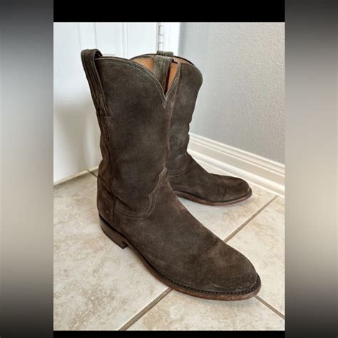 Lucchese Shoes L U C C H E S E Suede Leather Boots D Poshmark