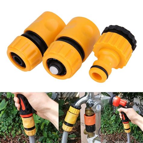 3pcs Quick Tap Water Connector Adapter Fast Coupling Adaptor Drip Tape