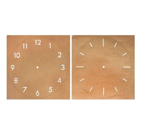 Lot De Pochoirs En Papier Kraft Rayher Horloge Cm La Fourmi