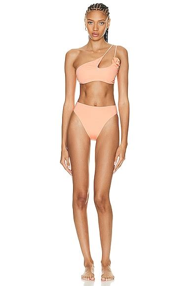 Maygel Coronel Barajas Bikini Set In Peach FWRD