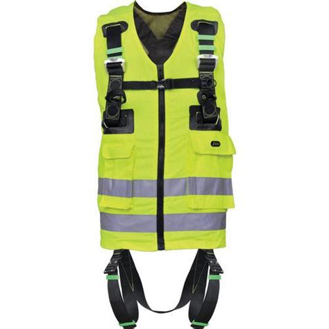 Harnais antichute avec gilet Reflex haute visibilité Kratos Safety