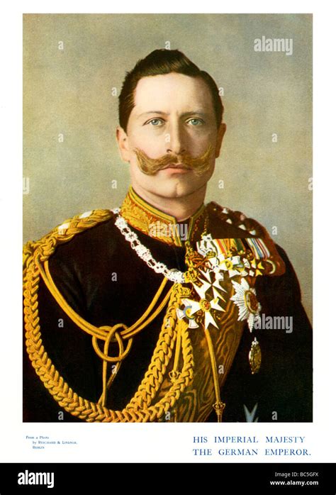 Kaiser Wilhelm Ii 1901 Colour Portrait Photograph Of The Last German