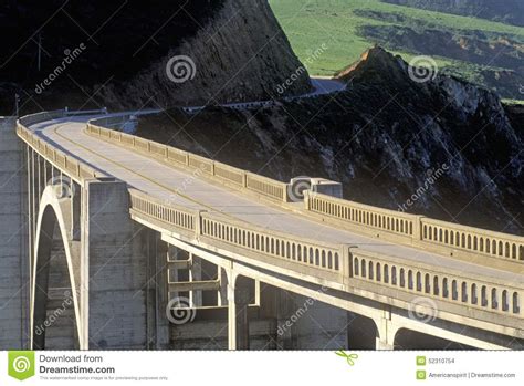 The Bixby Bridge in Big Sur, Northern California Stock Photo - Image of ...