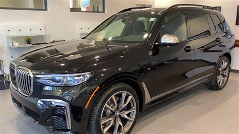 2021 BMW X7 M50i black sapphire with black individual lthr - YouTube