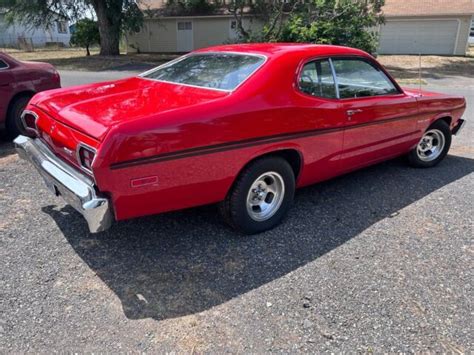 1976 Plymouth Duster Coupe Red RWD Manual Feather Duster For Sale