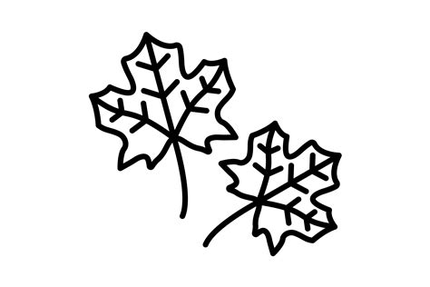 Maple Leaf Outline Icon Graphic by Maan Icons · Creative Fabrica