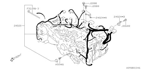 Subaru Crosstrek Engine Control Module Ecm Wiring Harness