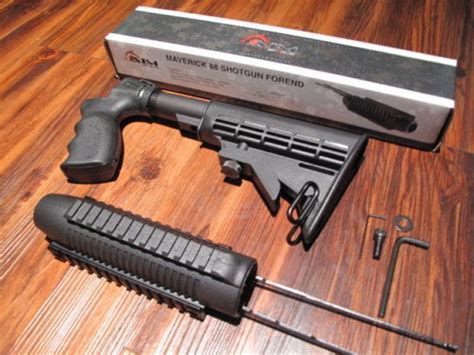 Aimsports Fits Maverick 88 6 Position Stock And Forend Tri Rail Picatinny Shotgunstocks