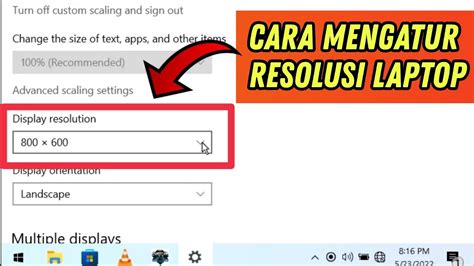 Cara Mengatur Resolusi Layar Laptop Windows 10 YouTube