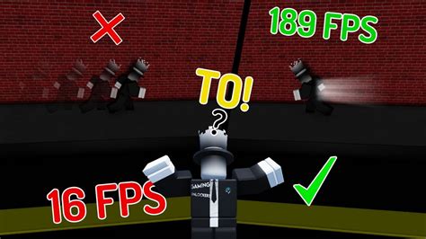 How To Get High Fps In Roblox Youtube