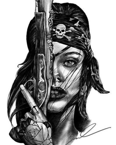 Pin By Dovhanych Tattoo On Pirate Girl Tattoos