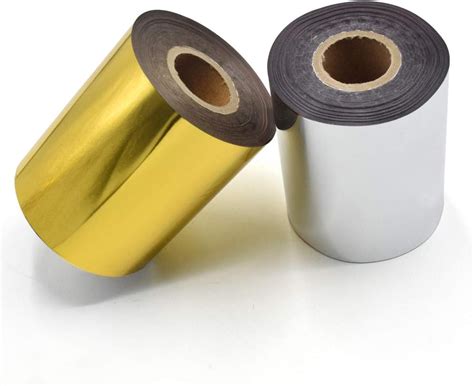 Amazon Hot Foil Stamping Paper 1 Roll Gold 1 Roll Silver 3 X