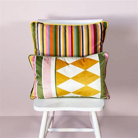 Harlequin Velvet Cushion– Audenza